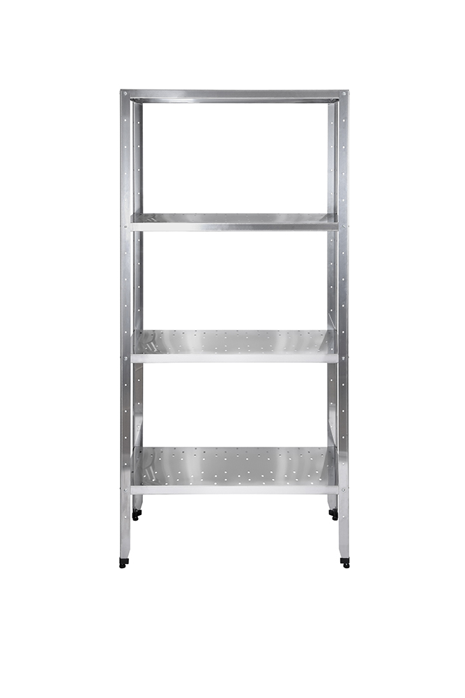 Стеллаж кухонный с перфорированными полками Luxstahl СРП-1800*800*300