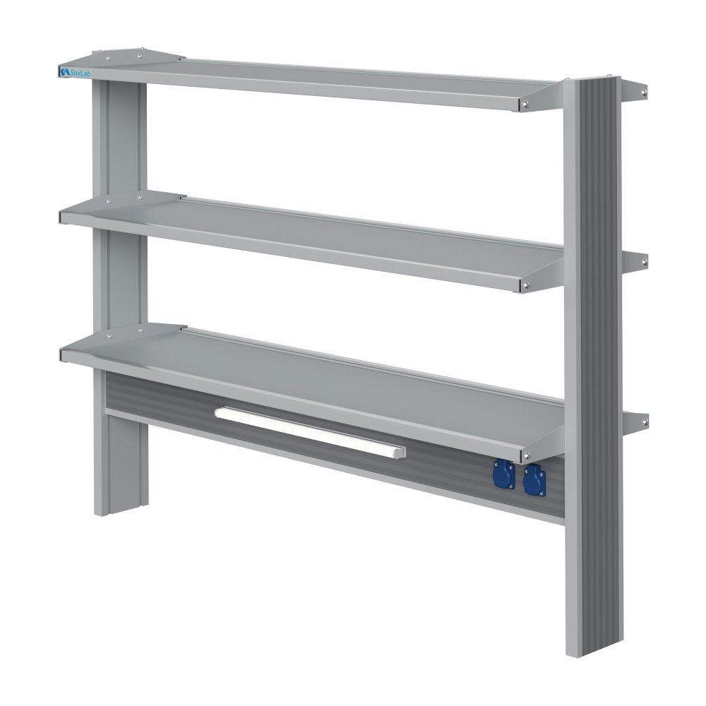 Технологический высокий островной стеллаж Mod. 1500 ТСОв