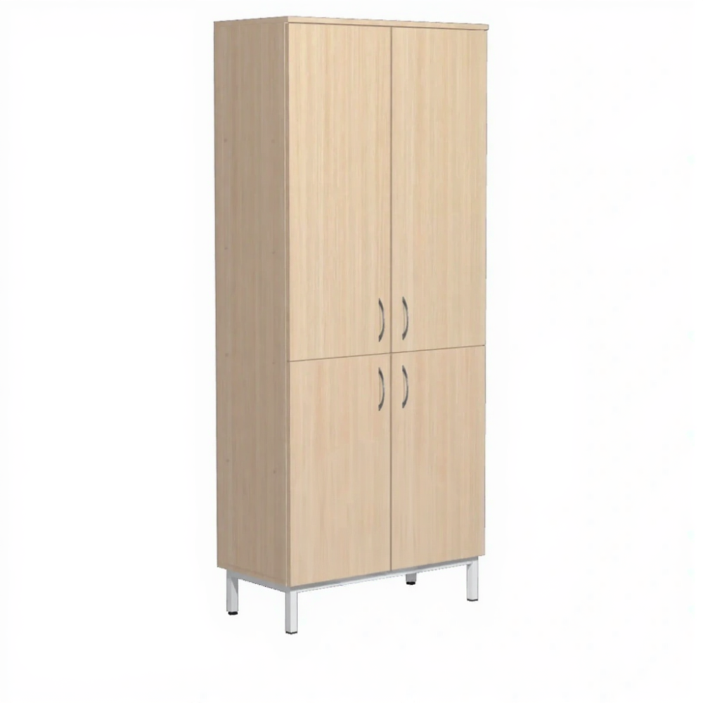 Шкаф для документов и материалов ШД-3.1 (ЛДСП дуб молочный, каркас белый)