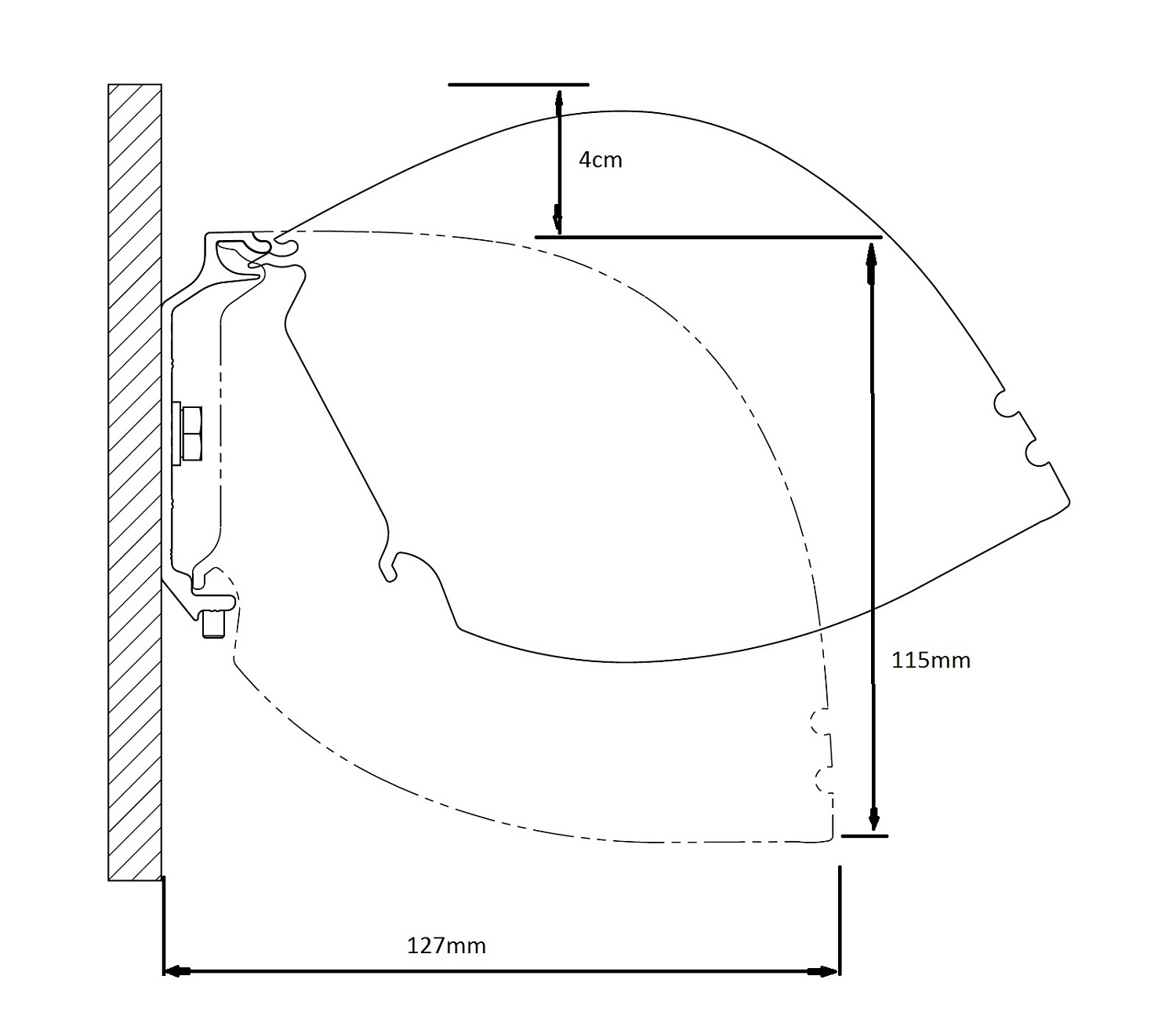 Kauber Red Label Tensioned BT Cinema 95" 16:9 118x210 дроп 60 см. Clear Vision