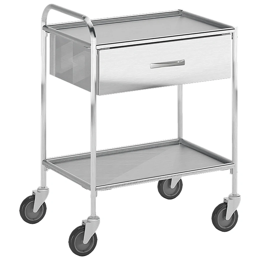 Столик манипуляционный из нержавеющей стали 4Hospitals МСК-5548