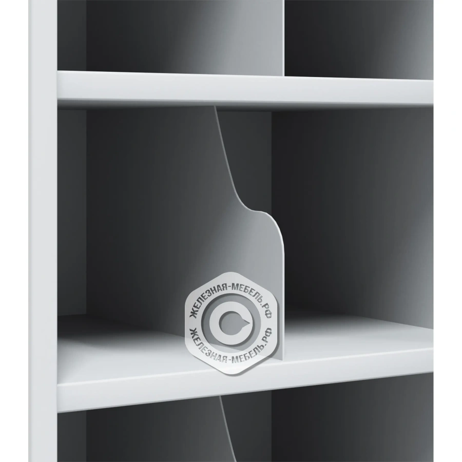 Шкаф для 25 противогазов ХПГ-25, с двумя дверьми (1500х870х380)