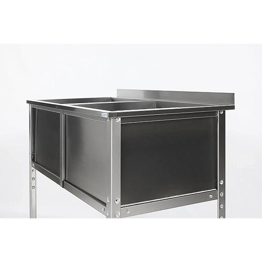 Ванна моечная двухсекционная с бортом ВМС-2/4-Б-ЭН