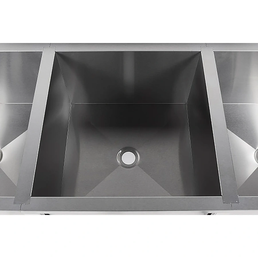 Ванна моечная трехсекционная с бортом ВМС-3/4-Б-ЭН