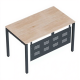 Офисный стол «СМАРТ» подстолье «П» профиль 40x40 столешница 16 мм /перфорированный экран