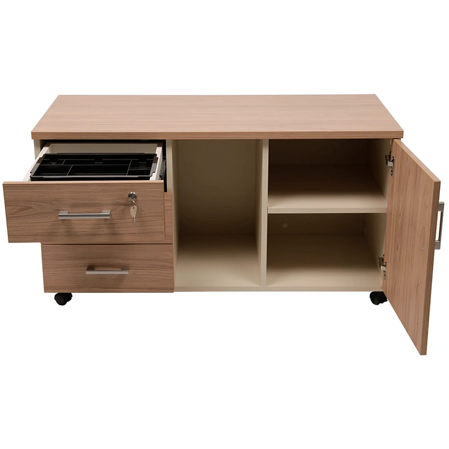 Тумба для оргтехники NPW-410 вяз натуральный/бежевый