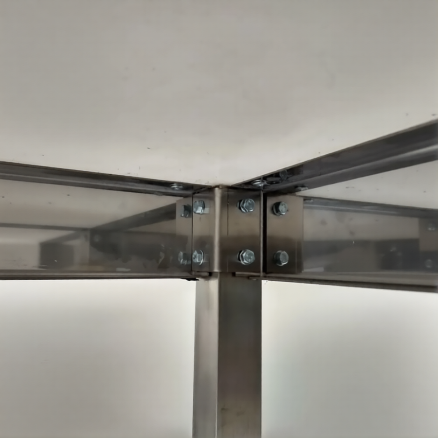 Стол производственный СПРп - 860х1500х600 «Profi Inox» (полка перфорация)