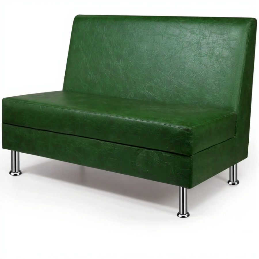 Диван двухместный ДМ-2 (кожзам Эконом белый)